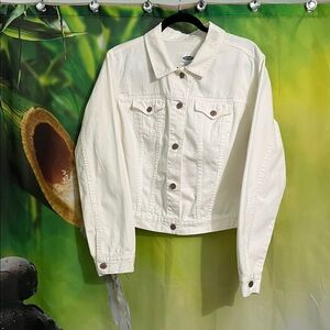 Old Navy White Jean Jacket